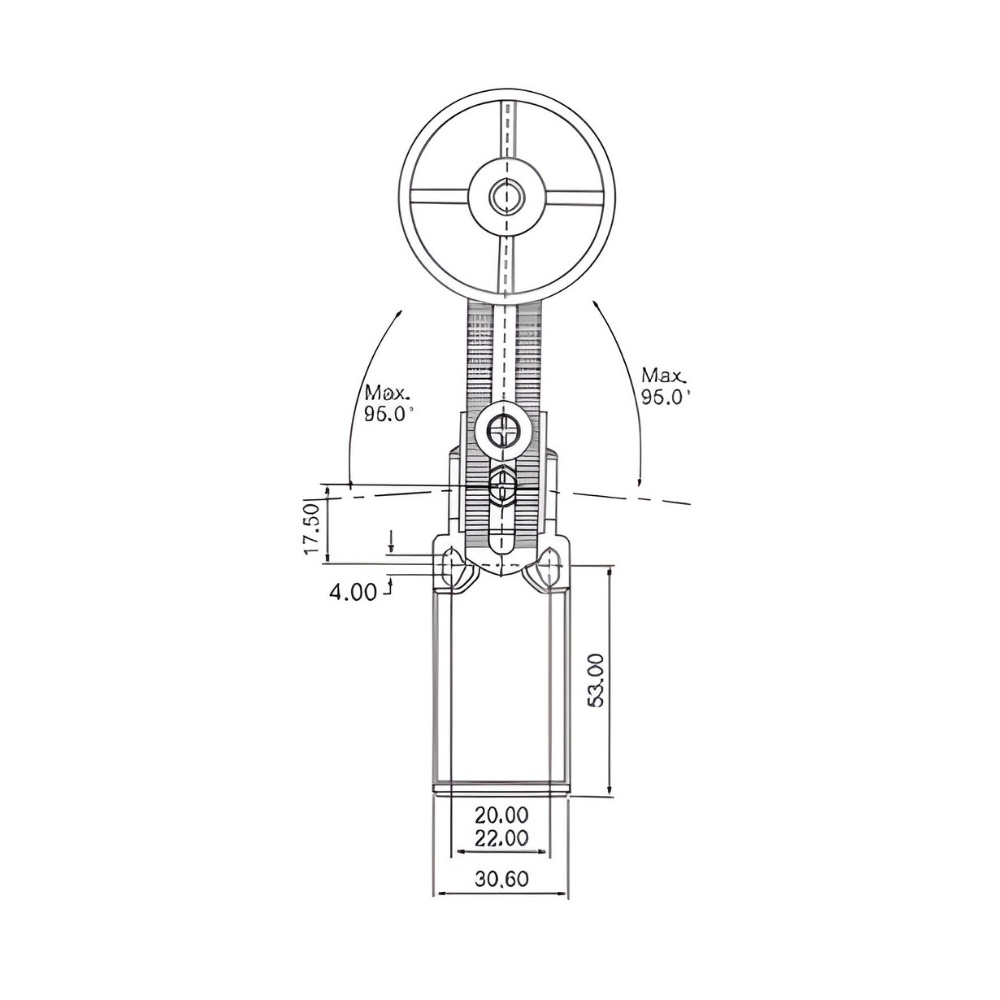 CHAVE FIM DE CURSO LXK P191 - JNG