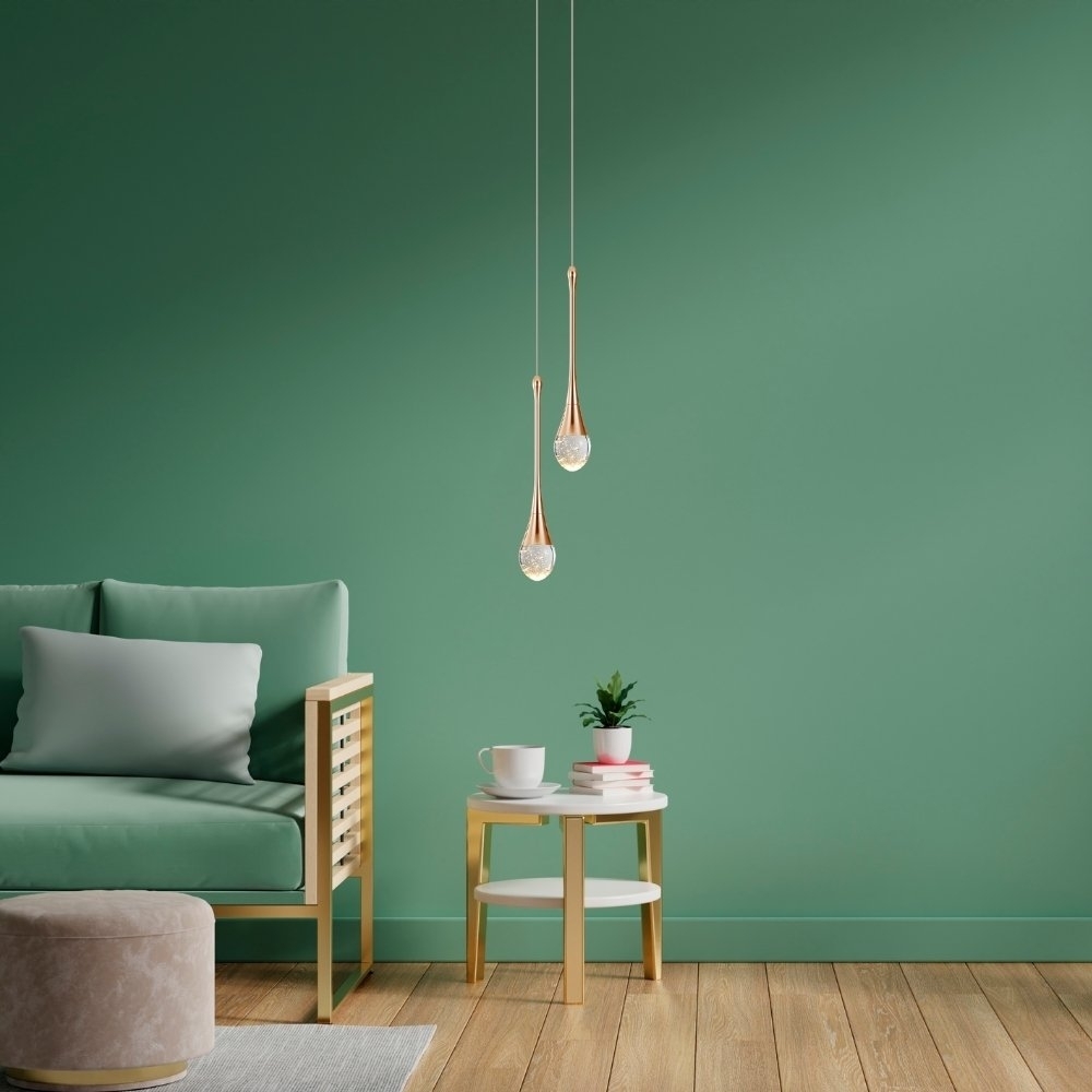 PENDENTE LED LILLE 6W BIVOLT 3000K 378LM GOLD - HEVVY