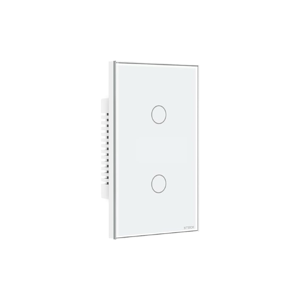 CONJUNTO 4X2 2 INTERRUPTORES TOUCH BRANCO WI-FI AMBIENTE CONECTADO - STECK