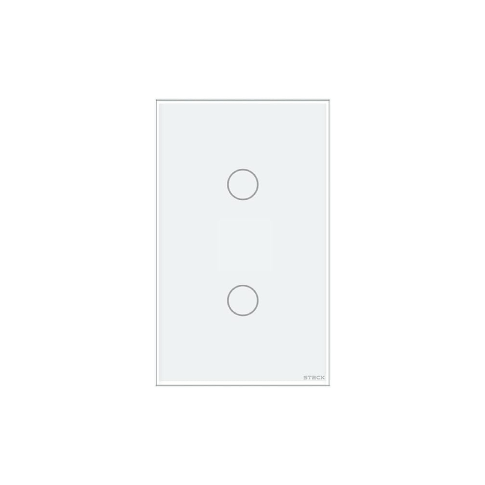 CONJUNTO 4X2 2 INTERRUPTORES TOUCH BRANCO WI-FI AMBIENTE CONECTADO - STECK