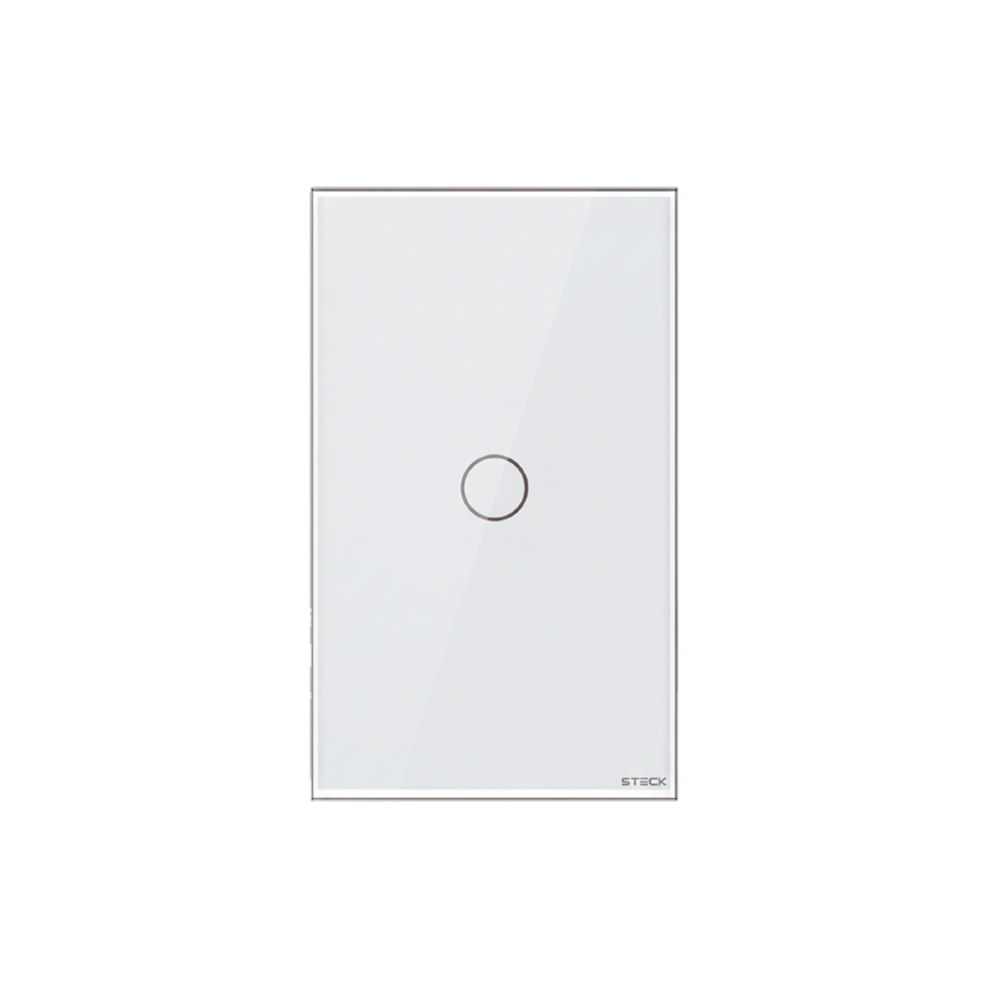 CONJUNTO 4X2 1 INTERRUPTOR TOUCH BRANCO WI-FI AMBIENTE CONECTADO - STECK