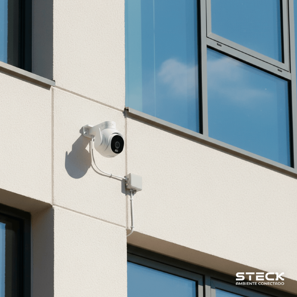 CAMERA DE SEGURANCA EXTERNA PTZ 360G FULL HD WI-FI IP65 AMBIENTE CONECTADO - STECK
