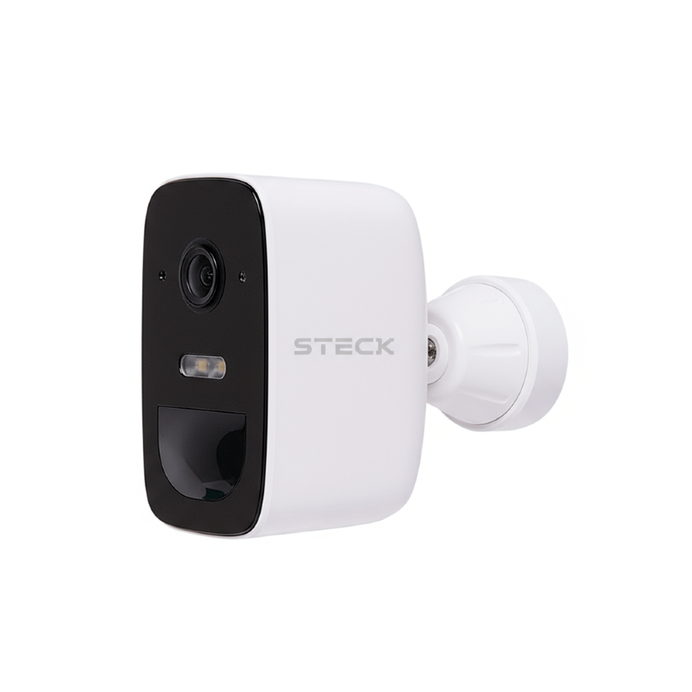 CAMERA DE SEGUNRACA EXTERNA FIXA WI-FI COM BATERIA IP65 AMBIENTE CONECTADO - STECK
