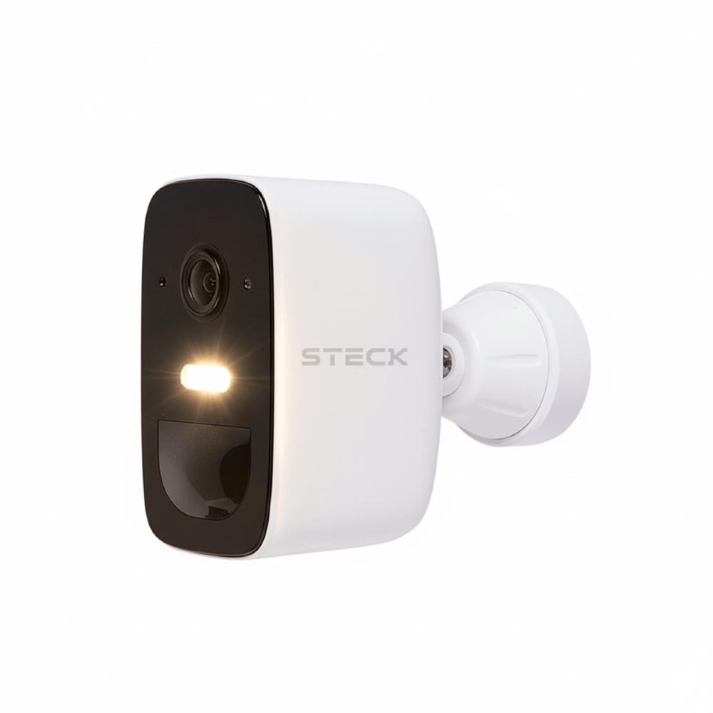 CAMERA DE SEGUNRACA EXTERNA FIXA WI-FI COM BATERIA IP65 AMBIENTE CONECTADO - STECK