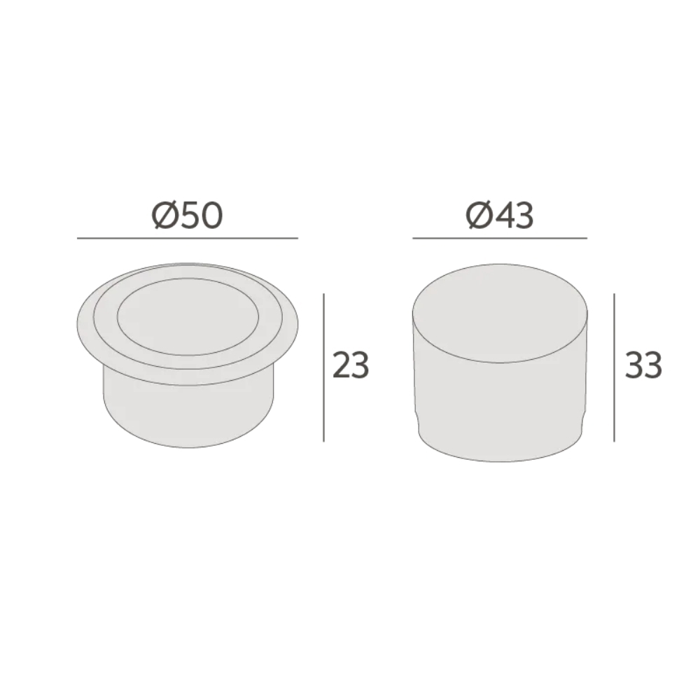 BALIZADOR LED 0,3W BIVOLT 2700K 16LM INOX IP66 - INTERLIGHT
