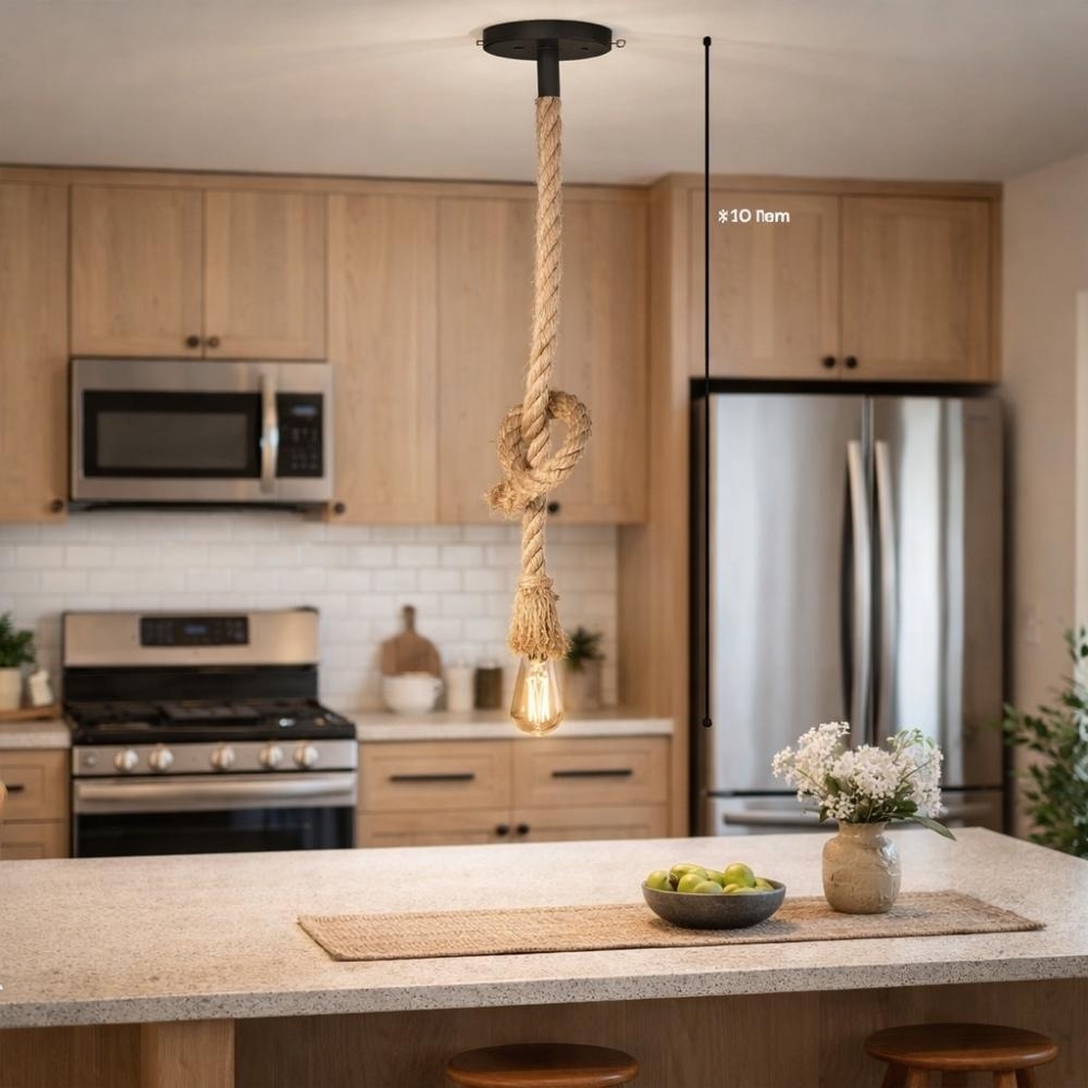 PENDENTE ORBITAL CORDA PARA 1 LAMPADA E27 - KIN LIGHT