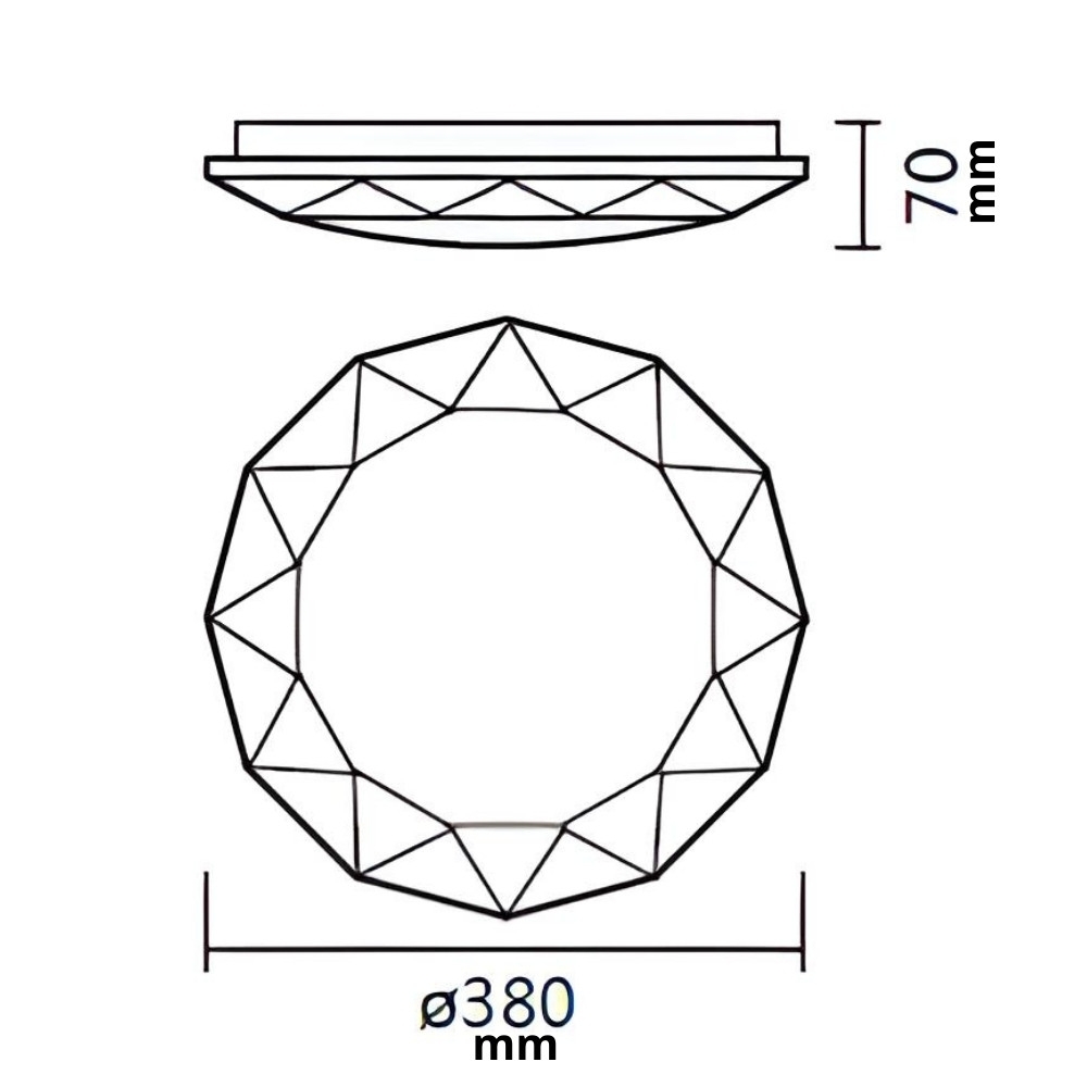PLAFON LED DIAMENT 30W 3000K/4000K/6000K 2250LM - S&L