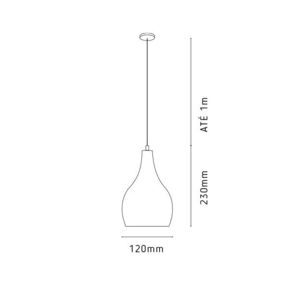 PENDENTE NEPAL PARA 1 LAMPADA ALUMINIO FENDI 12CM - KIN LIGHT