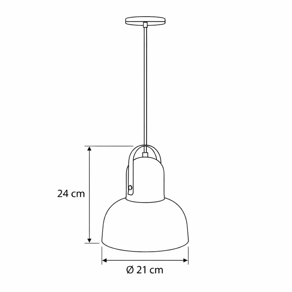 PENDENTE SPEN PARA 1 LAMPADA E27 GOLD CHAMPAGNE - TY ILUMINACAO
