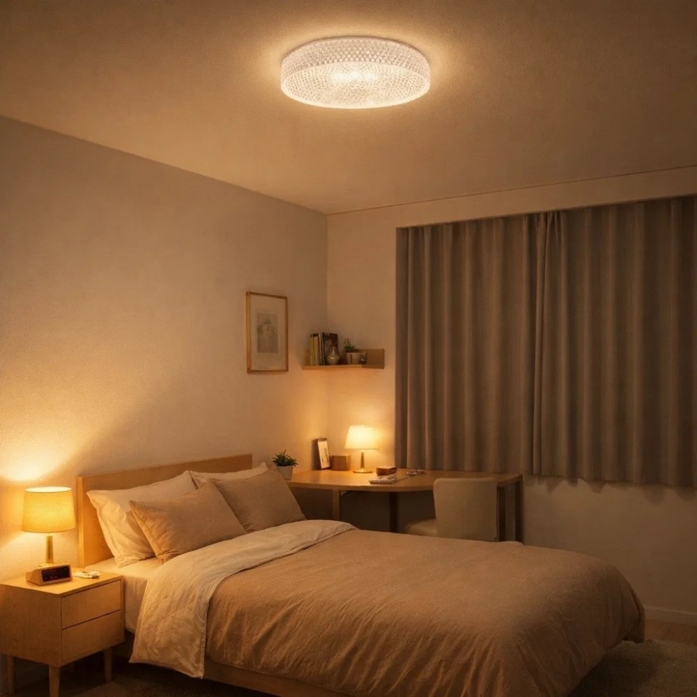 PLAFON LED BEAU CRISTAL 24W LUZ AMARELA 3000K 1800LM ACRILICO - S&L