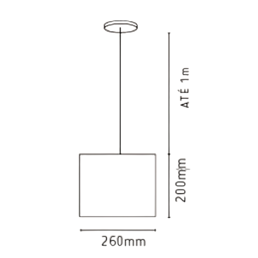 PENDENTE BILBAO PARA 1 LAMPADA E27 MADEIRA 20CM - KIN LIGHT