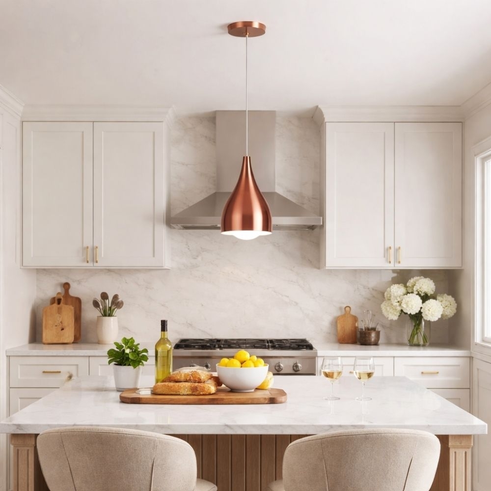 Pendente Nepal Cobre para 1 Lampada E27 ate 60w - Kin Light