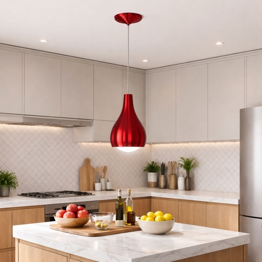 PENDENTE NEPAL CEREJA PARA 1 LAMPADA E27 23W - KIN LIGHT