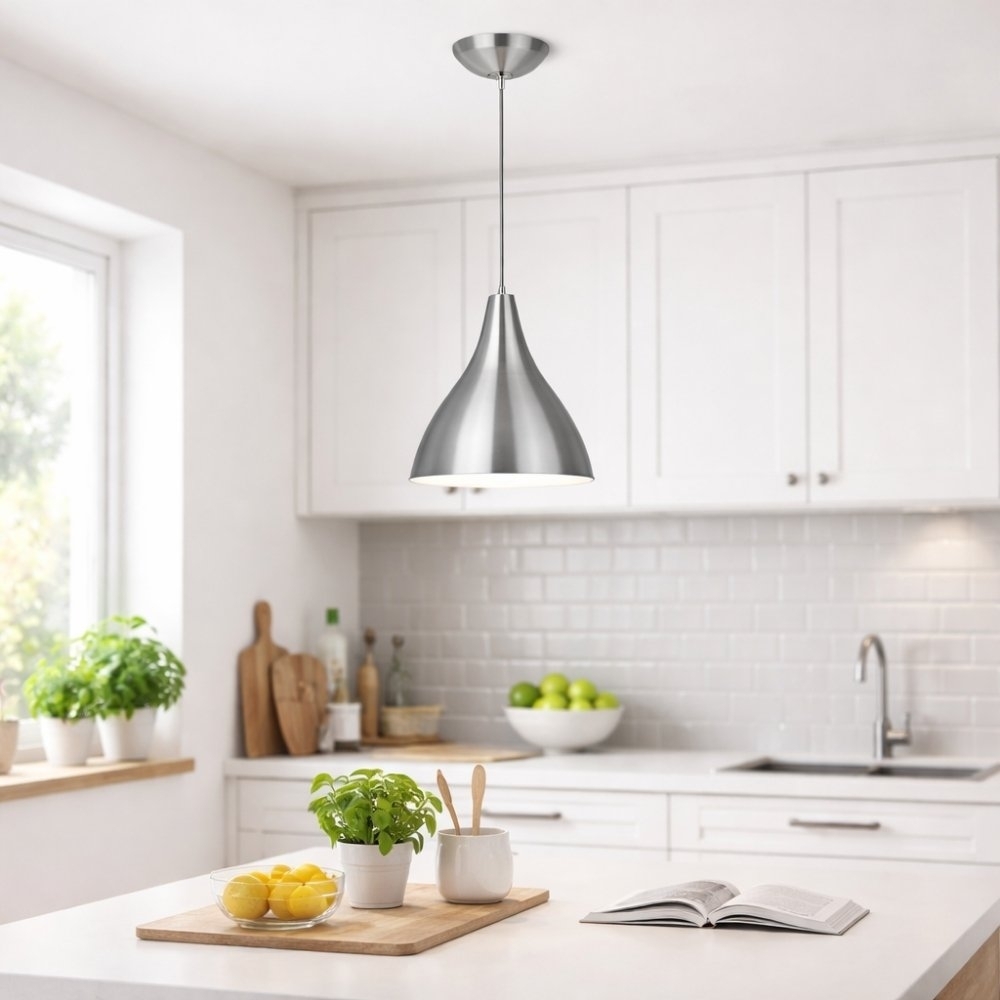 PENDENTE JACARTA LIXADO PARA 1 LAMPADA E27 23W - KIN LIGHT