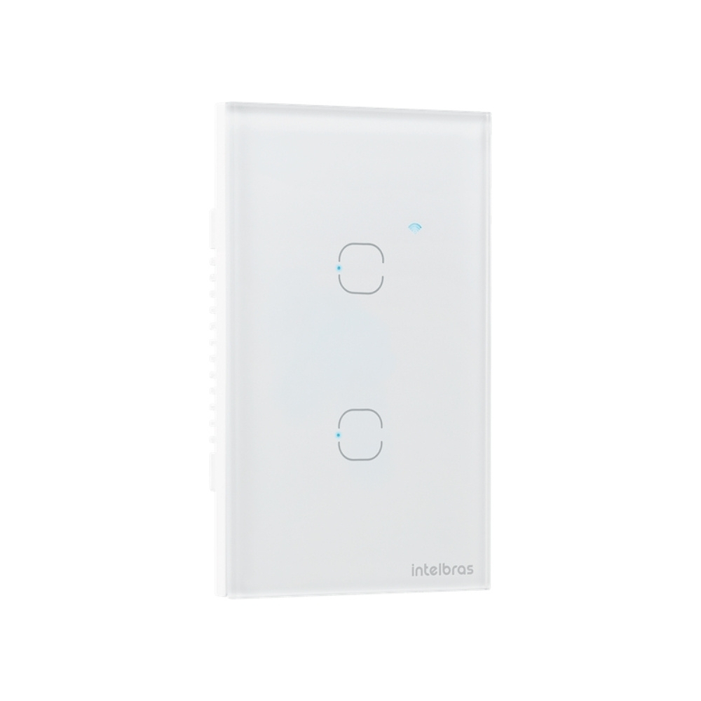 CONJUNTO 4X2 2 INTERRUPTOR TOUCH BRANCO WIFI SMART - INTELBRAS