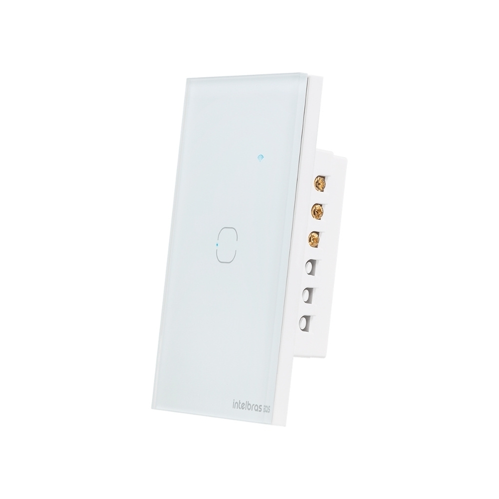 CONJUNTO 4X2 1 INTERRUPTOR TOUCH BRANCO WIFI SMART - INTELBRAS