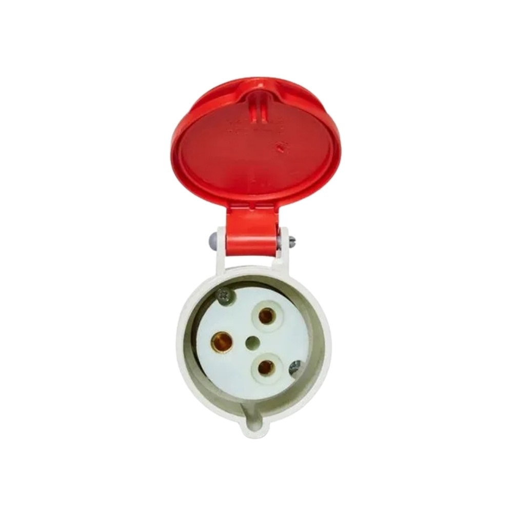 ACOPLAMENTO INDUSTRIAL 2P+T 32A 380/415V VM COM PRENSA CABO - STECK