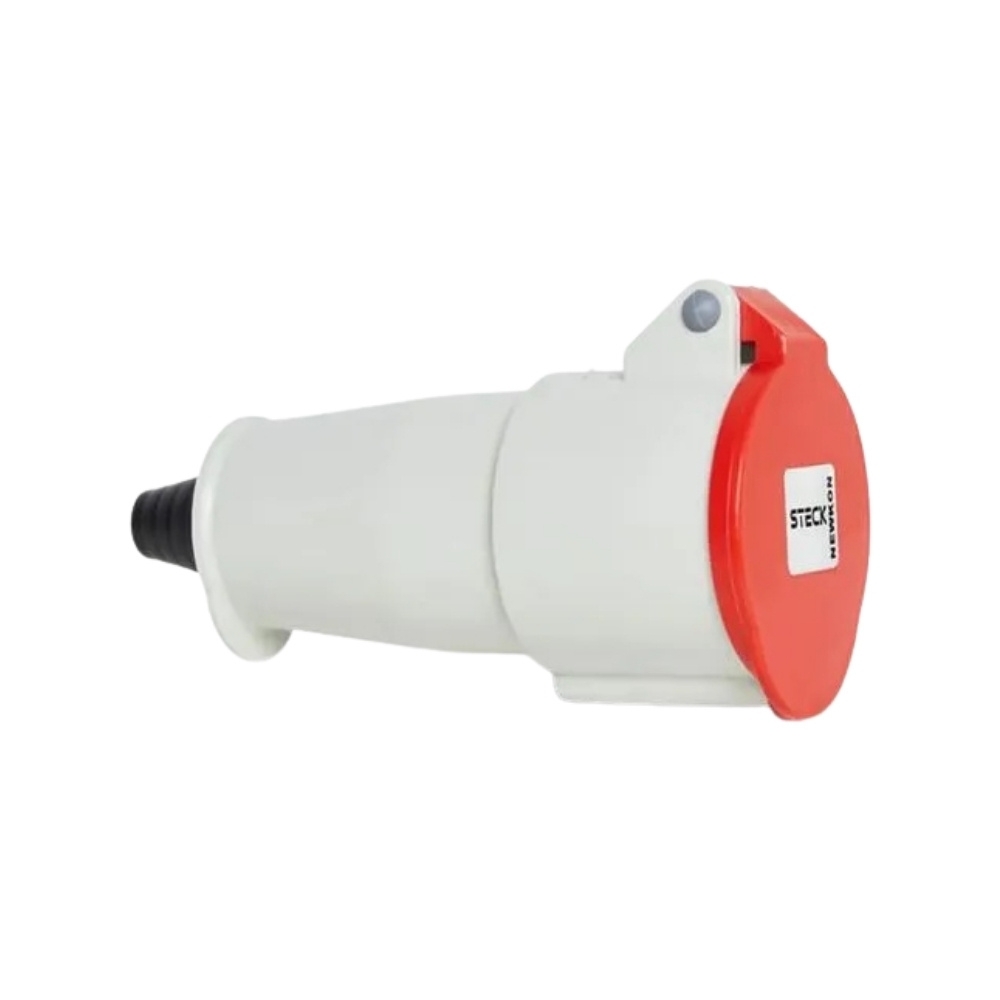 ACOPLAMENTO INDUSTRIAL 2P+T 32A 380/415V VM COM PRENSA CABO - STECK