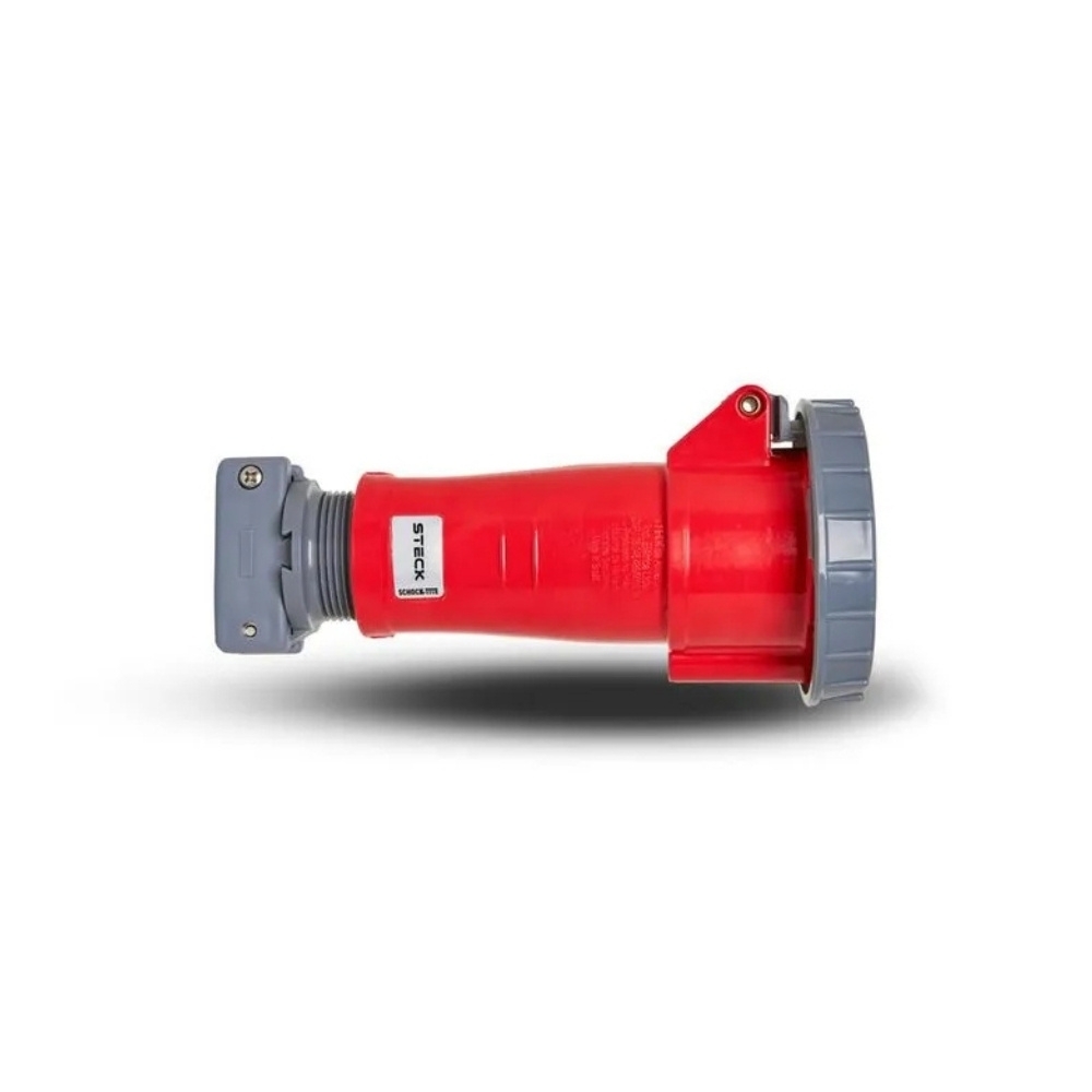 ACOPLAMENTO INDUSTRIAL 3P+T 32A  380/440V VERMELHO 6H - STECK