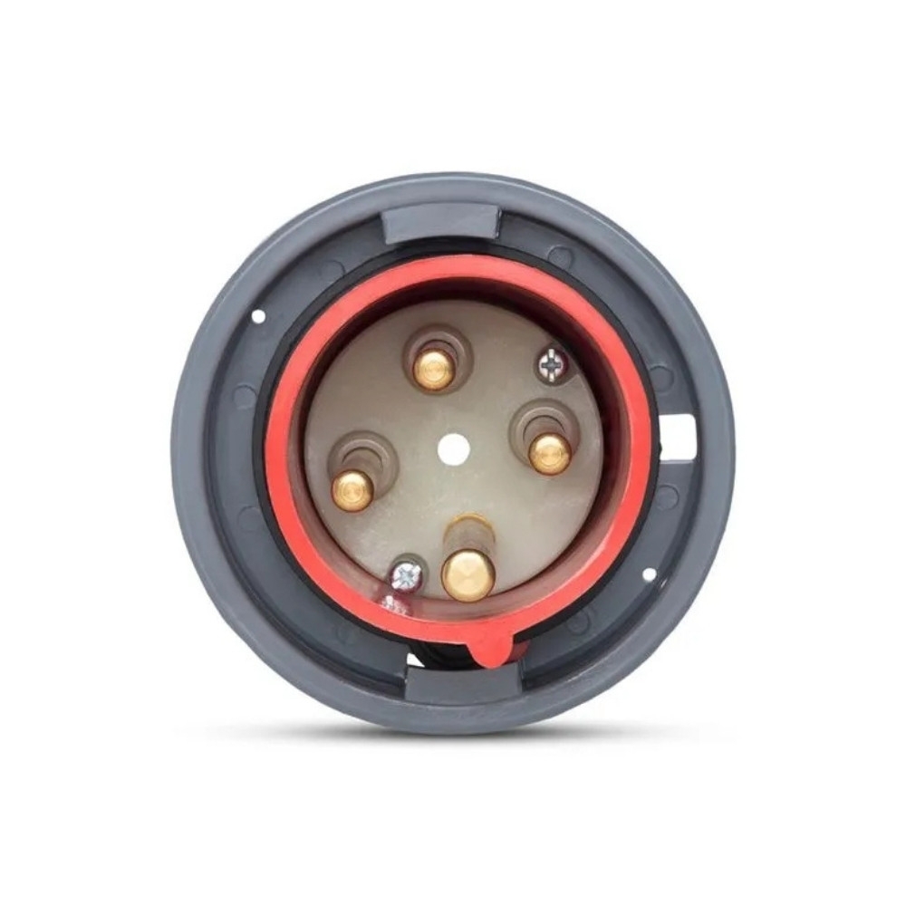 PLUG INDUSTRIAL 3P+T 63A 380/440V VERMELHO 6H - STECK