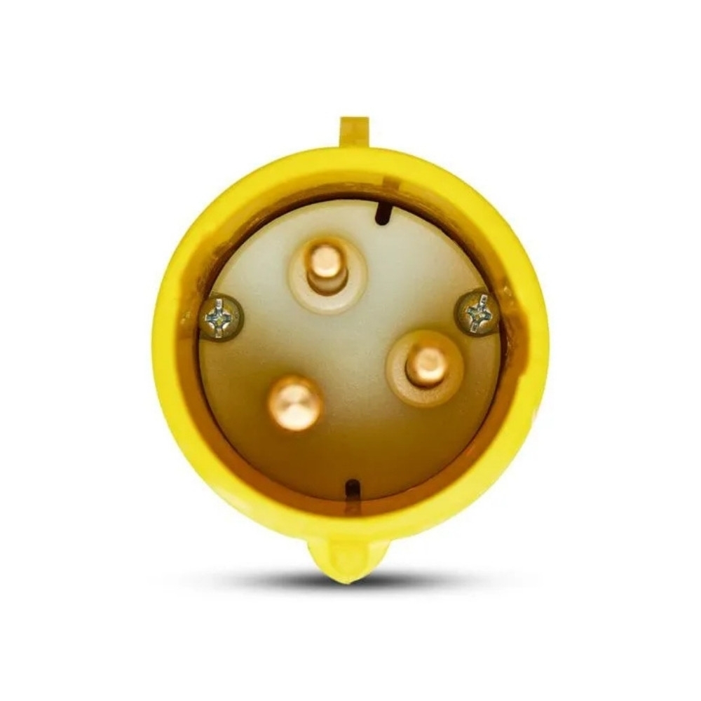 PLUG INDUSTRIAL 2P+T 32A 110/130V AMARELO 4H - STECK