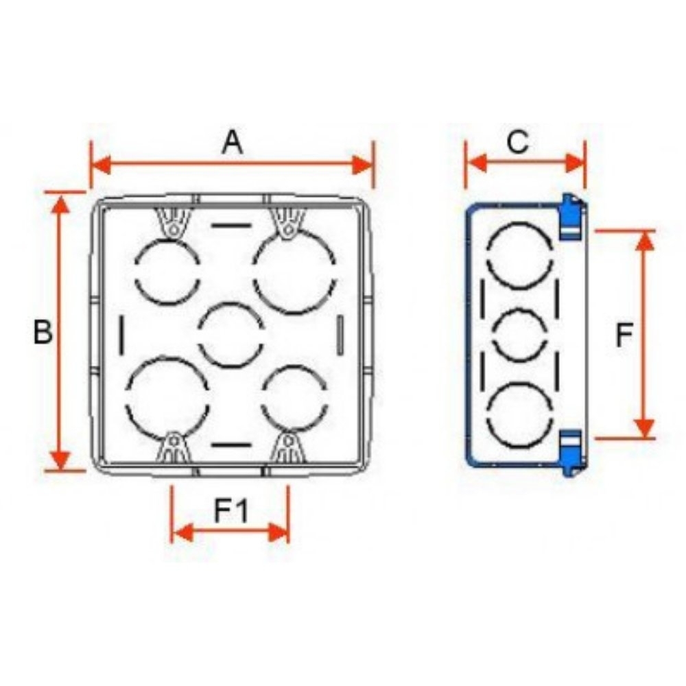 CAIXA EMBUTIR 4X4 PVC PRETO - TIGRE