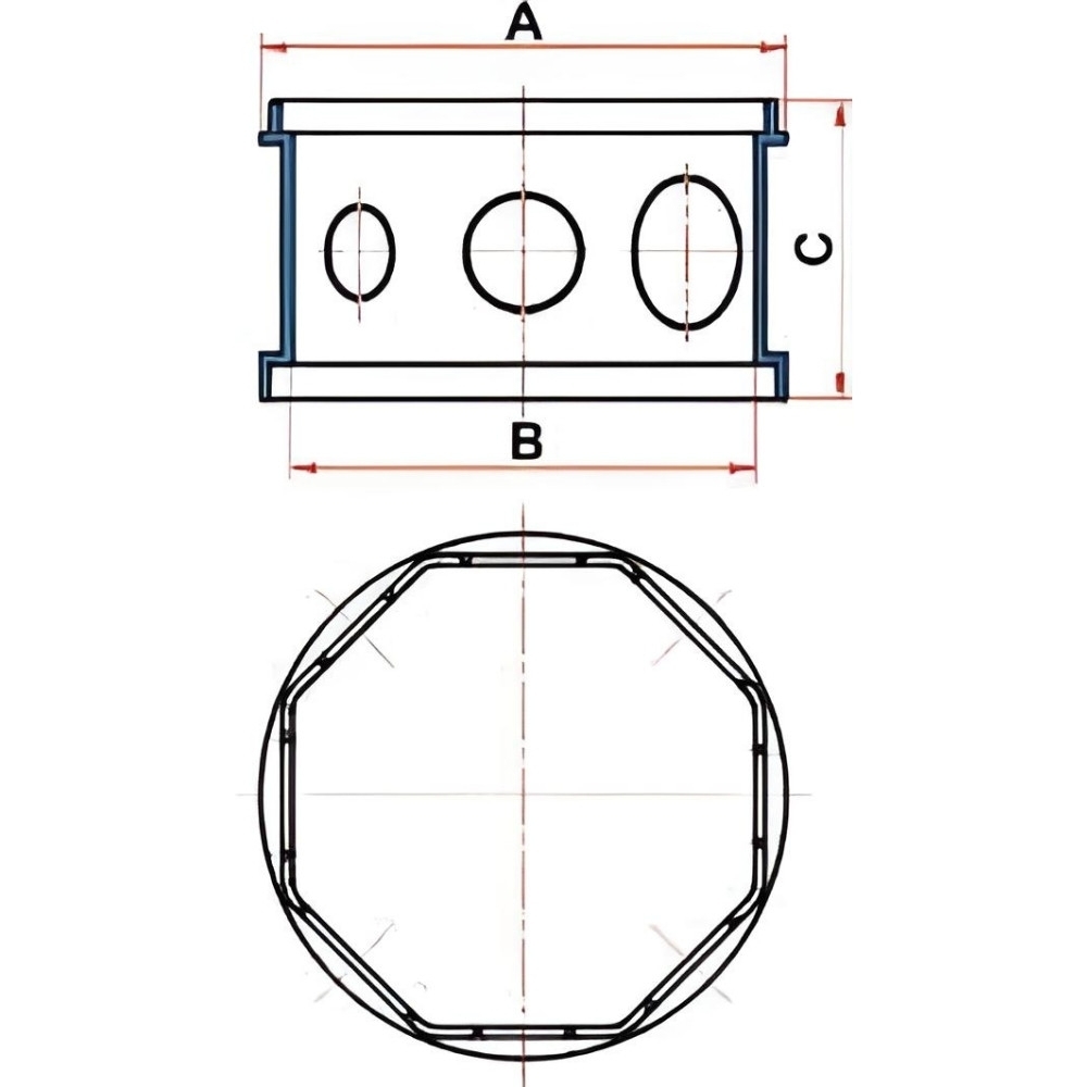 PROLONGADOR PARA CAIXA OCTOGONAL 4X4 - TIGRE