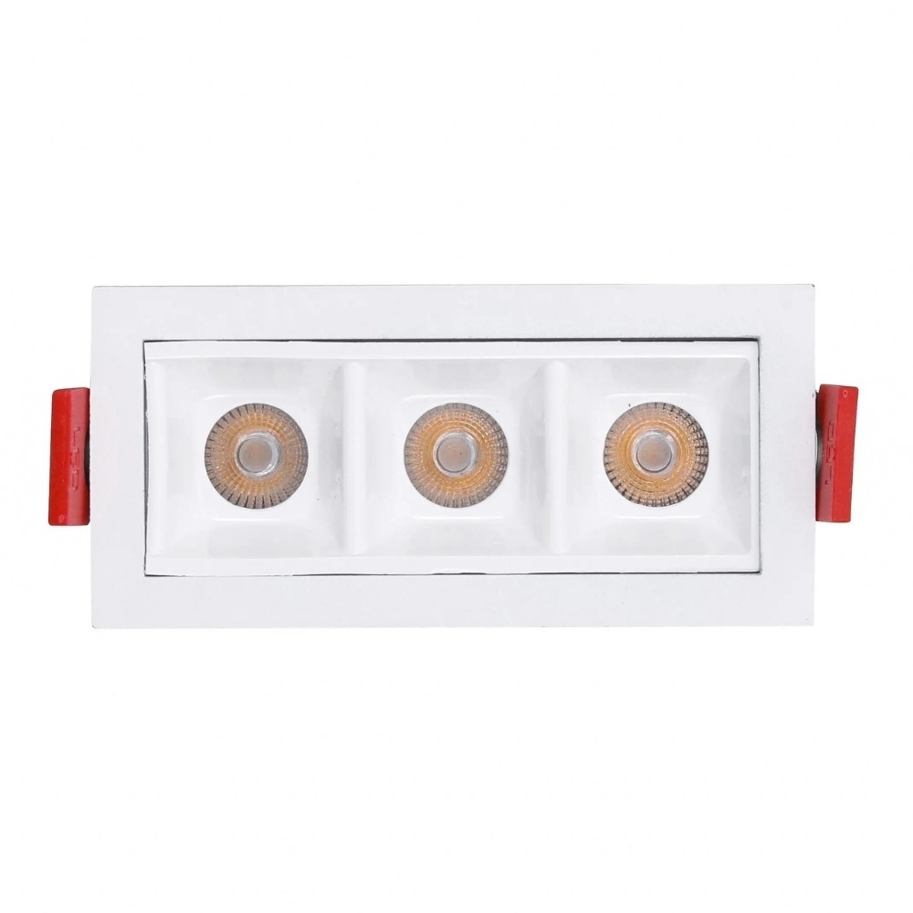 SPOT FOCO EMBUTIR 6W BIVOLT 2700K 480LM 45G BRANCO - GAYA