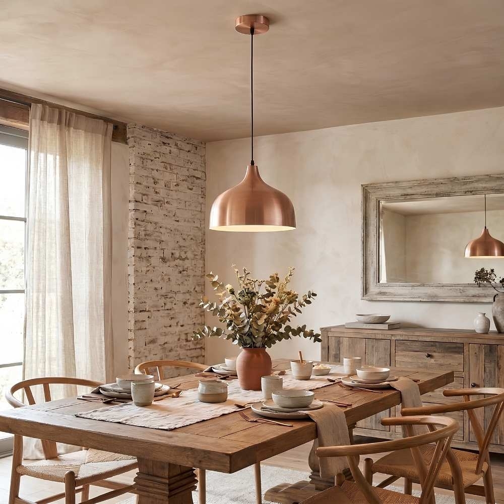 Pendente Luxor Aluminio para 1 Lampada E27 Cobreado - Kin Light