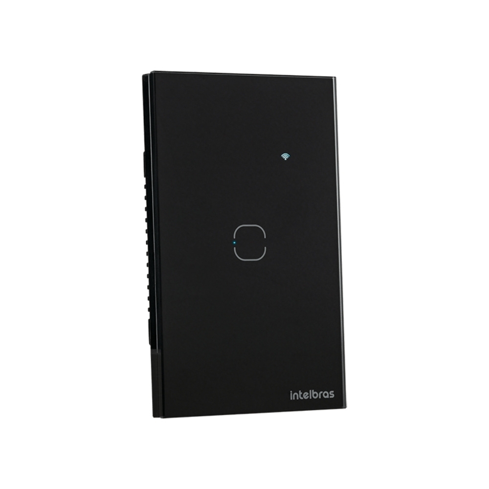CONJUNTO 4X2 1 INTERRUPTOR TOUCH PRETO WIFI SMART - INTELBRAS