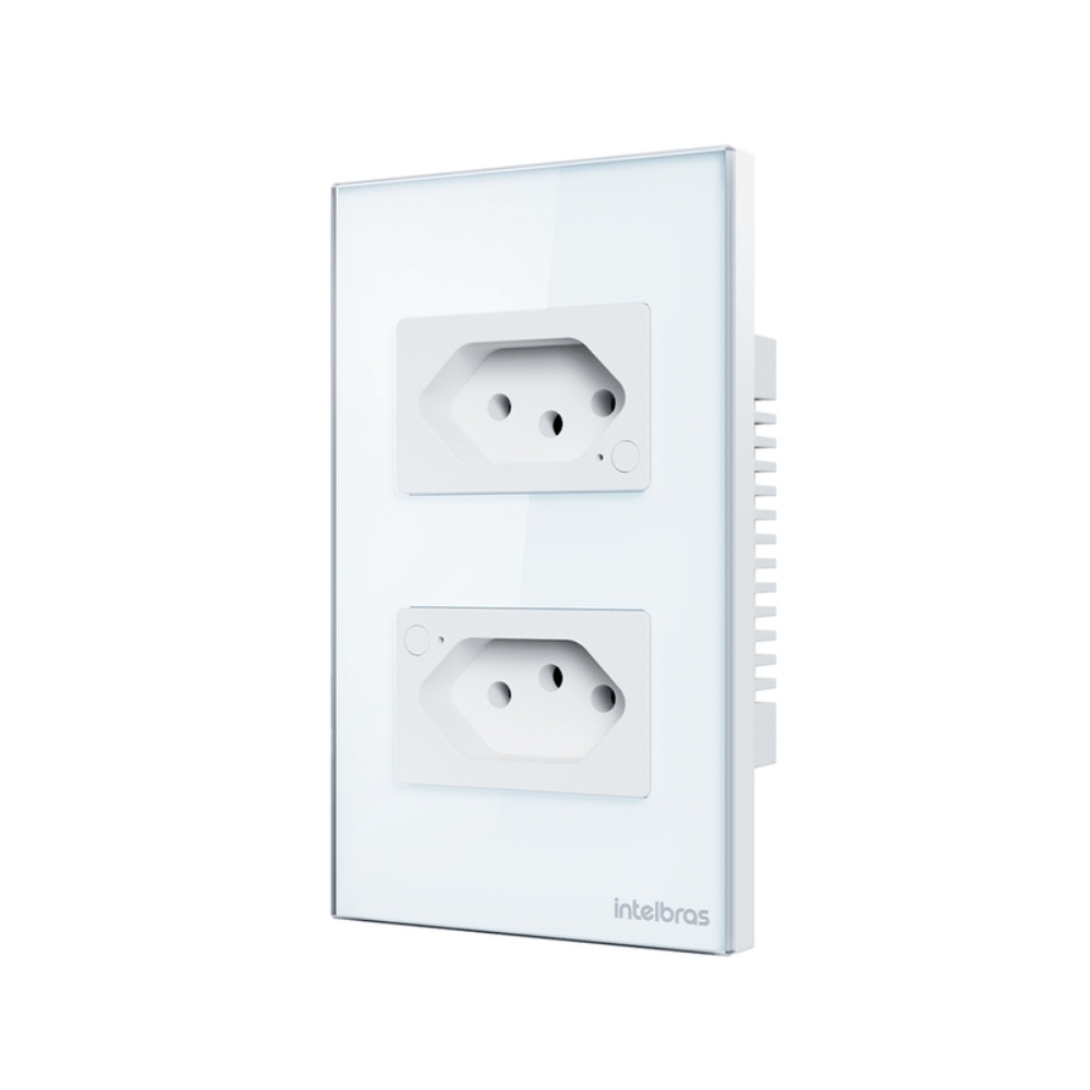 CONJUNTO 4X2 2 TOMADA 2P+T 10A BRANCO WIFI SMART - INTELBRAS