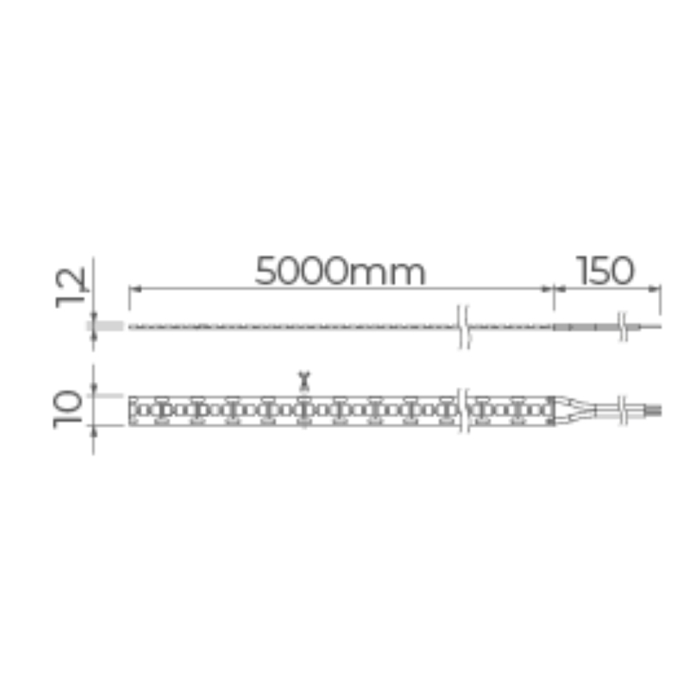 FITA FULL LED EVO 25W/M 12V 3000K IP20 CCOM 5 METROS - STELLA