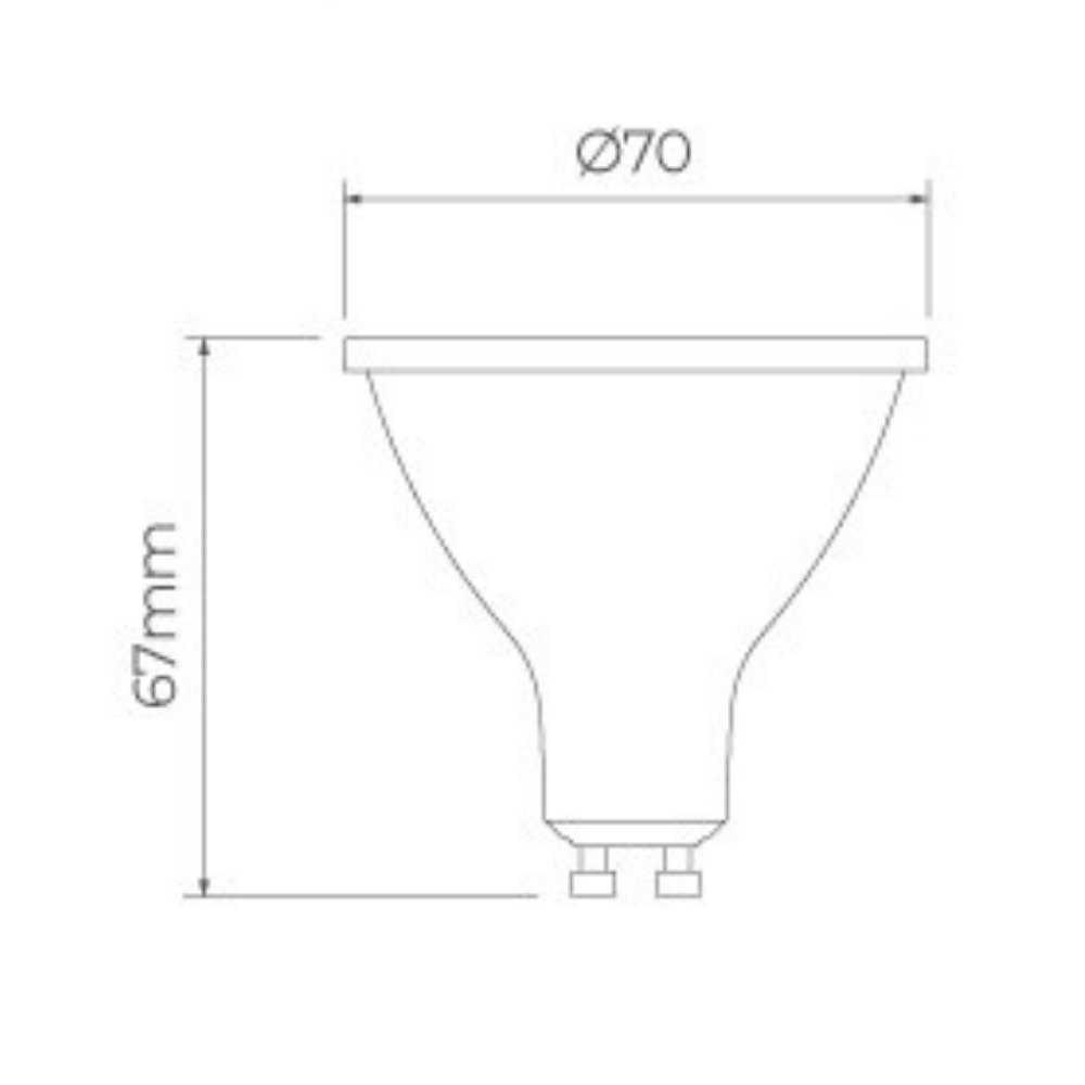 LAMPADA LED AR70 GU10 4,7W BIVOLT 3000K 300LM 24G PRO - STELLA