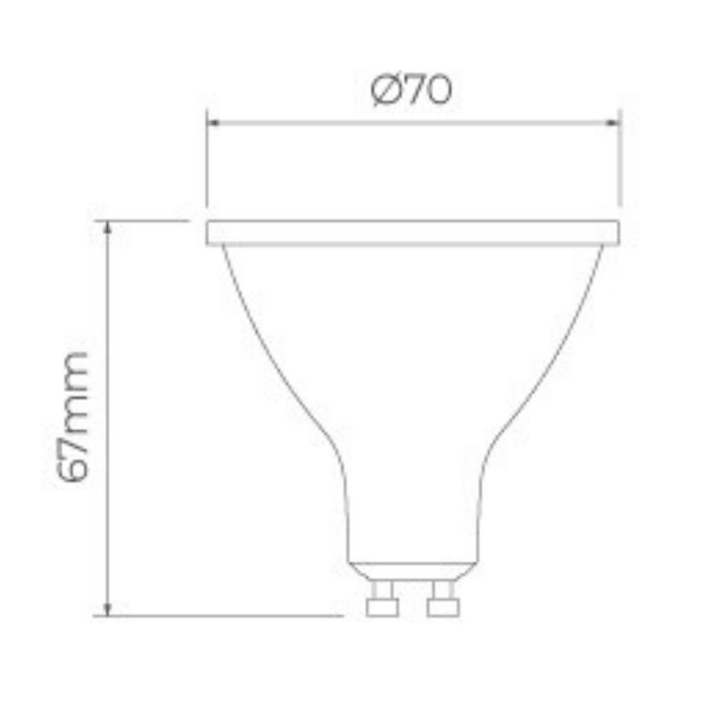 LAMPADA LED AR70 GU10 4,7W BIVOLT 2700K 280LM 24G PRO - STELLA