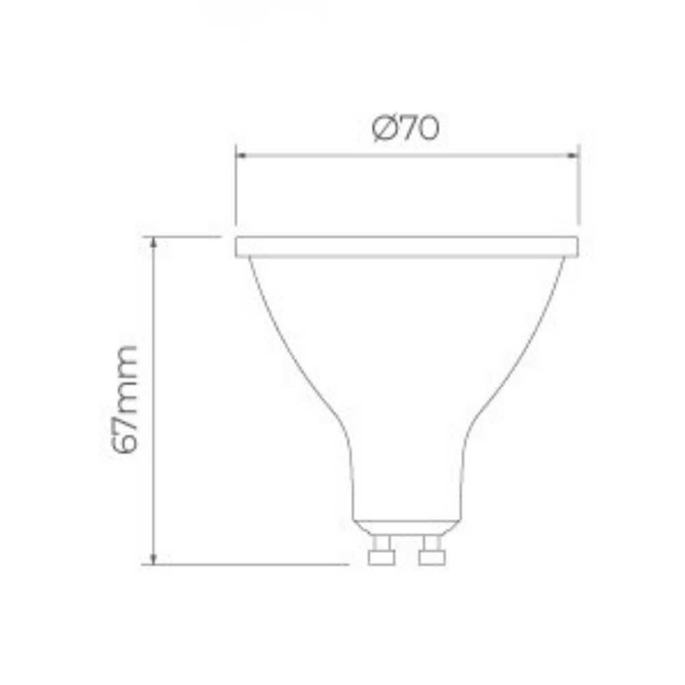 LAMPADA LED AR70 GU10 4,7W BIVOLT 4000K 340LM 24G PRO - STELLA