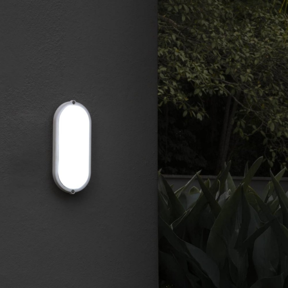 LUMINARIA LED TARTARUGA 18W BIVOLT 3000K 1800LM BRANCO IP65 - BLUMENAU