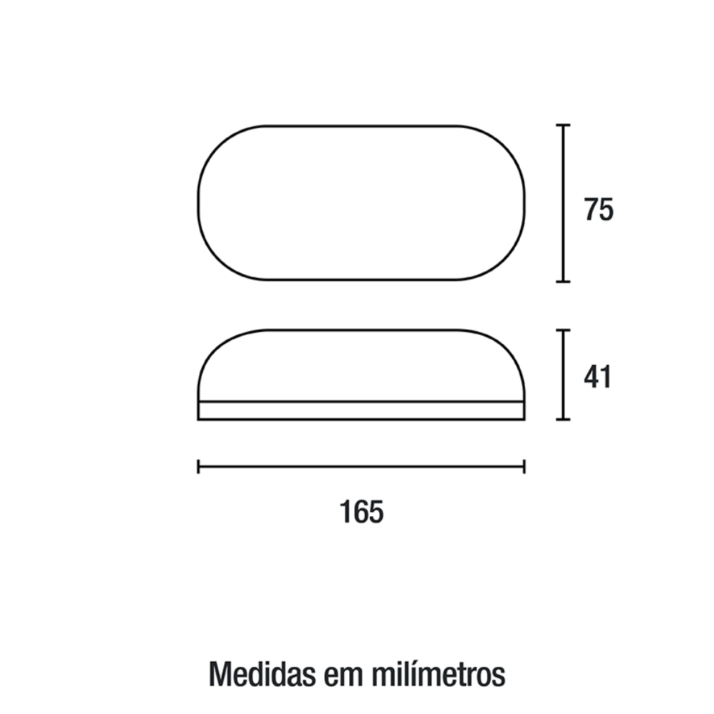 LUMINARIA LED TARTARUGA 8W BIVOLT 3000K 650LM BRANCO IP65 - BLUMENAU