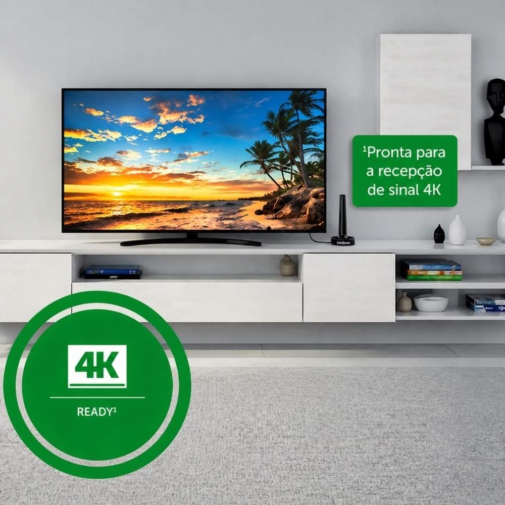 ANTENA INTERNA TV UHF E HDTV AI 2031 CABO 5 METROS - INTELBRAS