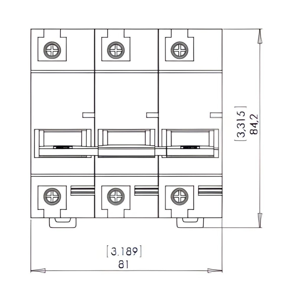 DISJUNTOR DIN 3 POLOS 70A 5KA CURVA C - WEG