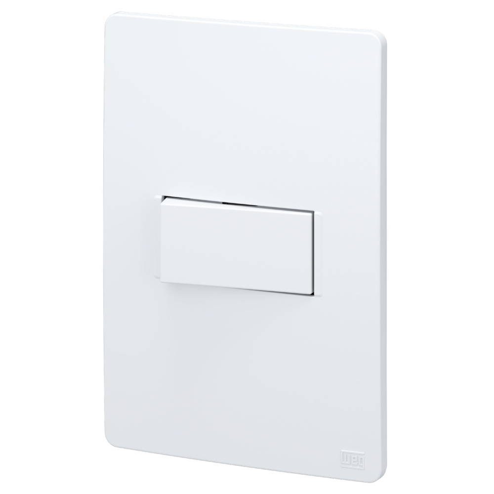 CONJUNTO 4X2 1 INTERRUPTOR PARALELO HORIZONTAL 10A BRANCO ESATTA - WEG
