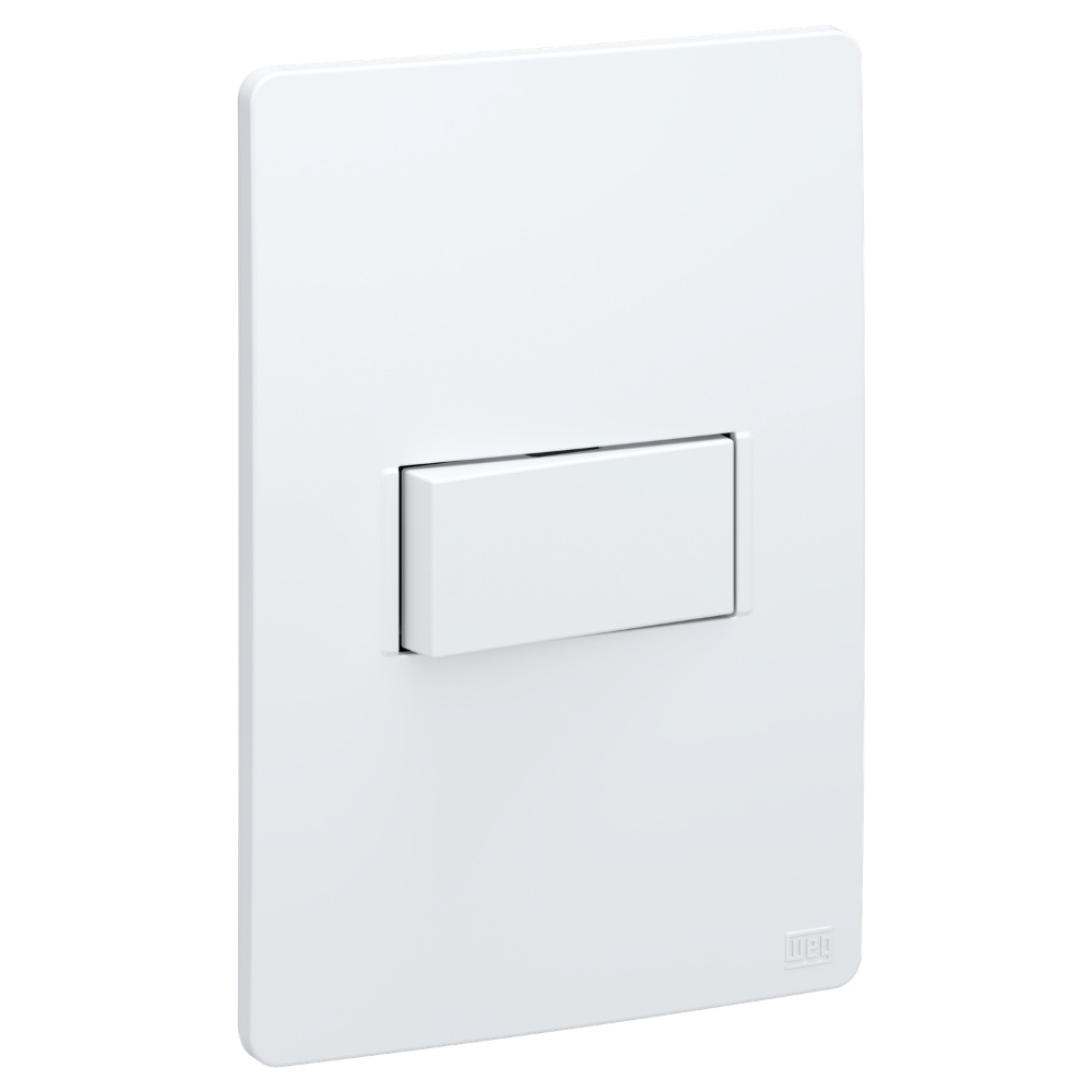CONJUNTO 4X2 1 INTERRUPTOR PARALELO HORIZONTAL 10A BRANCO ESATTA - WEG