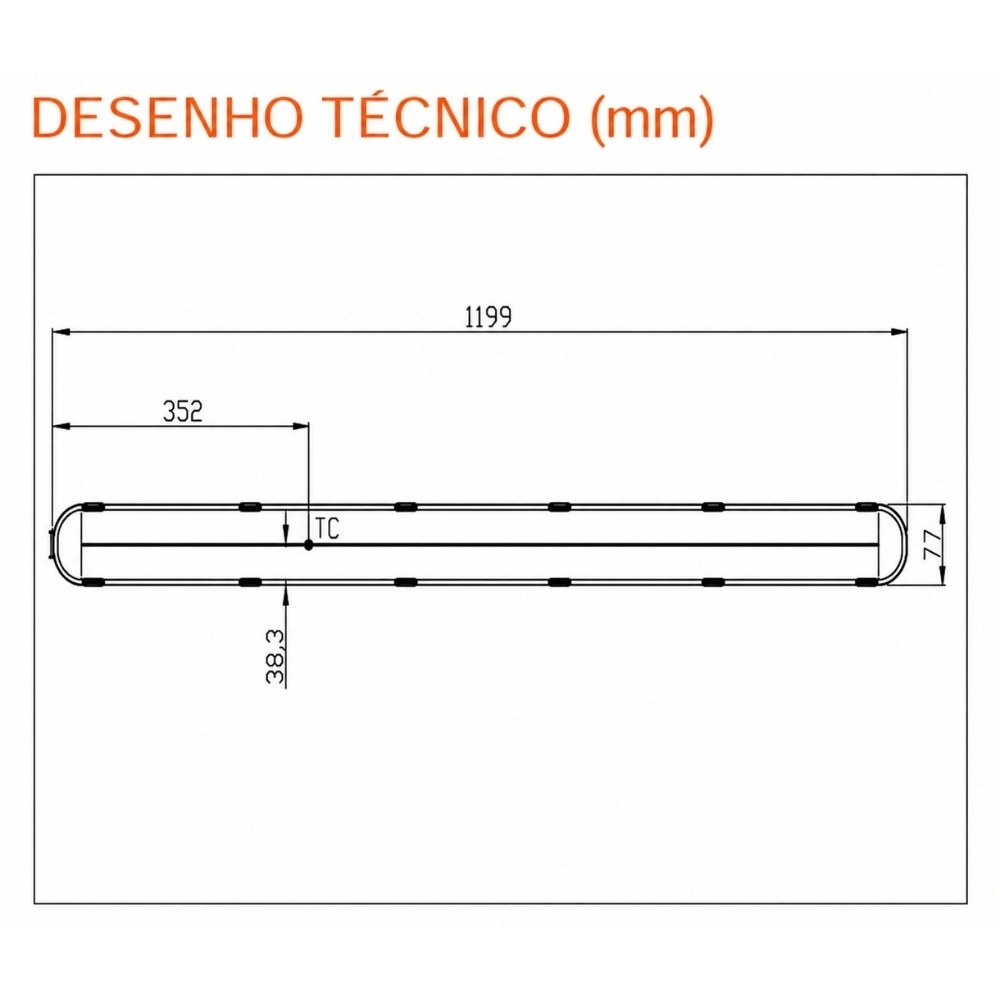 LUMINARIA LED SOBREPOR HERMETICA 36W BIVOLT LUZ BRANCA 6500K 5400LM IP65 - LEDVANCE