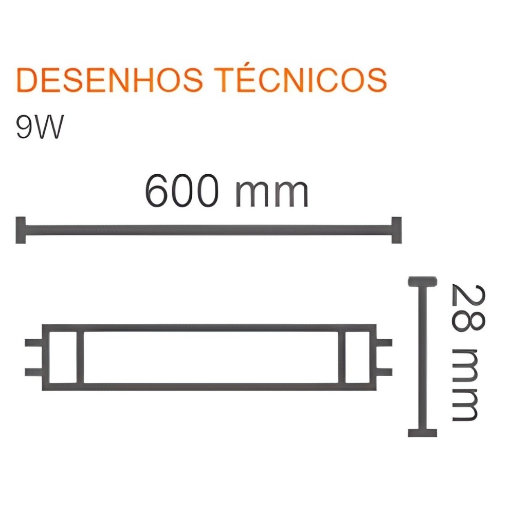 LAMPADA LED TUBULAR T8 9W BIVOLT LUZ BRANCA 6500K 900LM G13 0,60 METROS - LEDVANCE