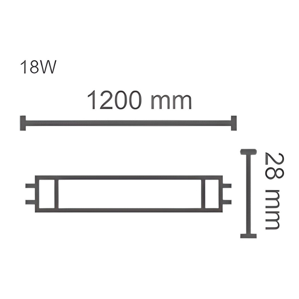LAMPADA LED TUBULAR T8 18W BIVOLT LUZ BRANCA 6500K 1850LM G13 1,20 METROS - LEDVANCE