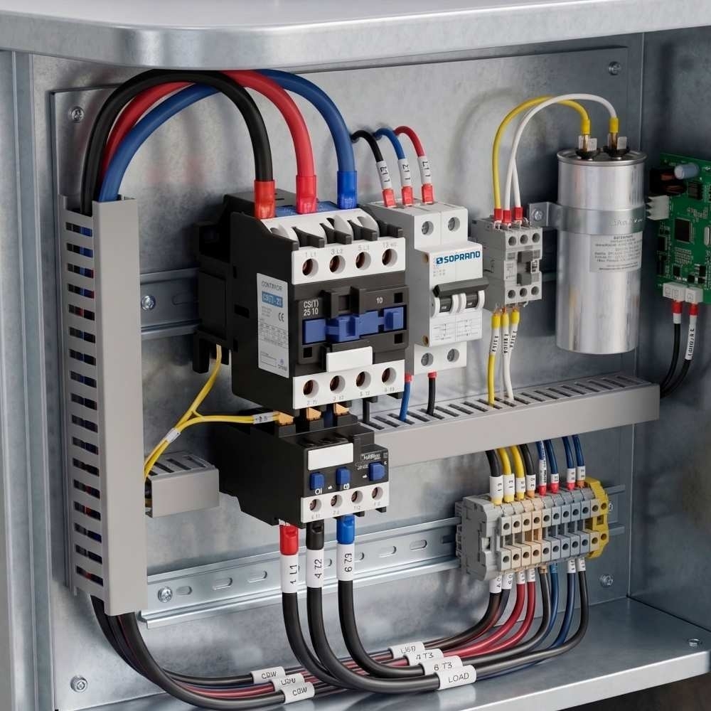 CONTATOR PRINCIPAL 3 POLOS 25A 1NA 220VCA - SOPRANO