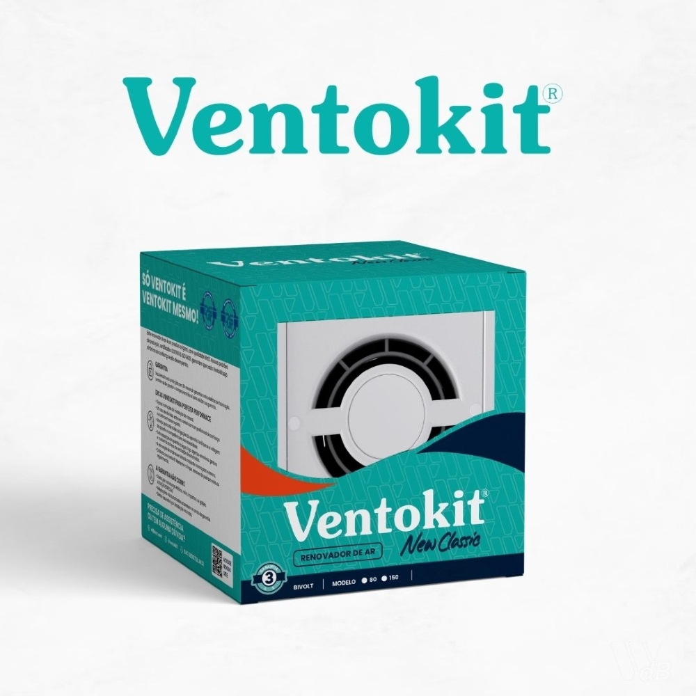EXAUSTOR NEW CLASSIC VENTOKIT BIVOLT M80A - VENTOKIT