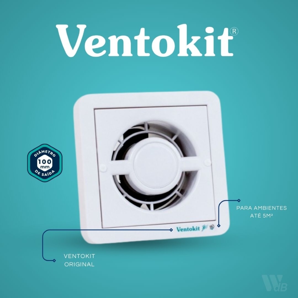 EXAUSTOR NEW CLASSIC VENTOKIT BIVOLT M80A - VENTOKIT