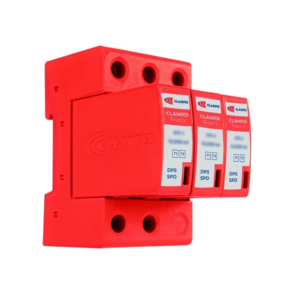 PROTETOR DE SURTO 3 POLOS 60KA 275VCA FRONT CLASSE 2 - CLAMPER