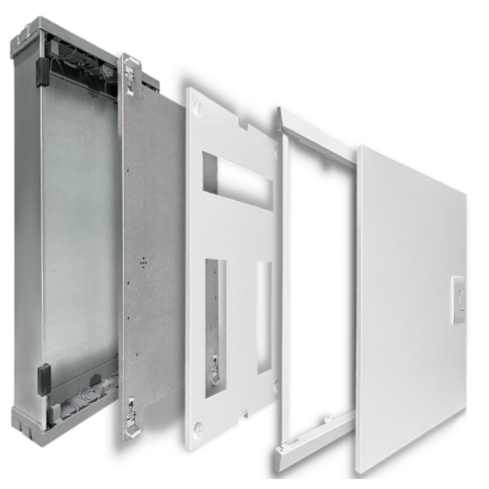 QUADRO EMBUTIR PARA 18 DISJUNTORES DIN 100A - BRUM
