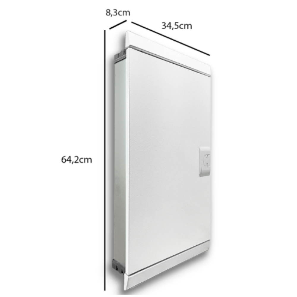 QUADRO EMBUTIR PARA 34 DISJUNTORES DIN 100A - BRUM